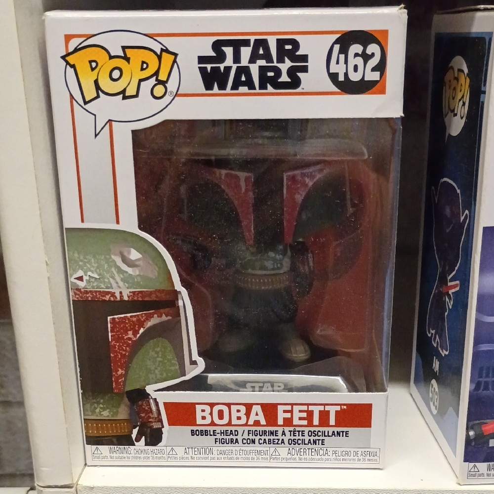 Pop Star Wars Boba Fett Vinyl Figure - Red, Green, Black
